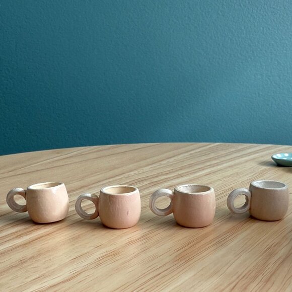 Vintage Miniature Tea Set Garden Pink Floral Bee Midwest Imports of Canon Falls - Picture 11 of 16